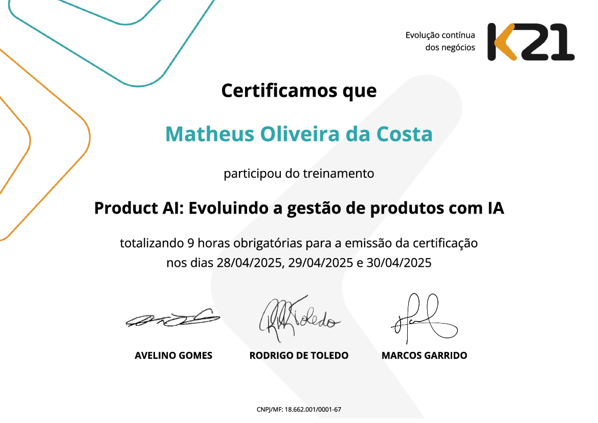 Certificado K21